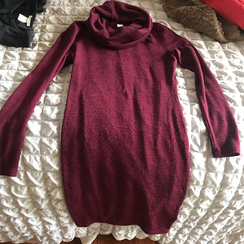 Cranberry sweater dress